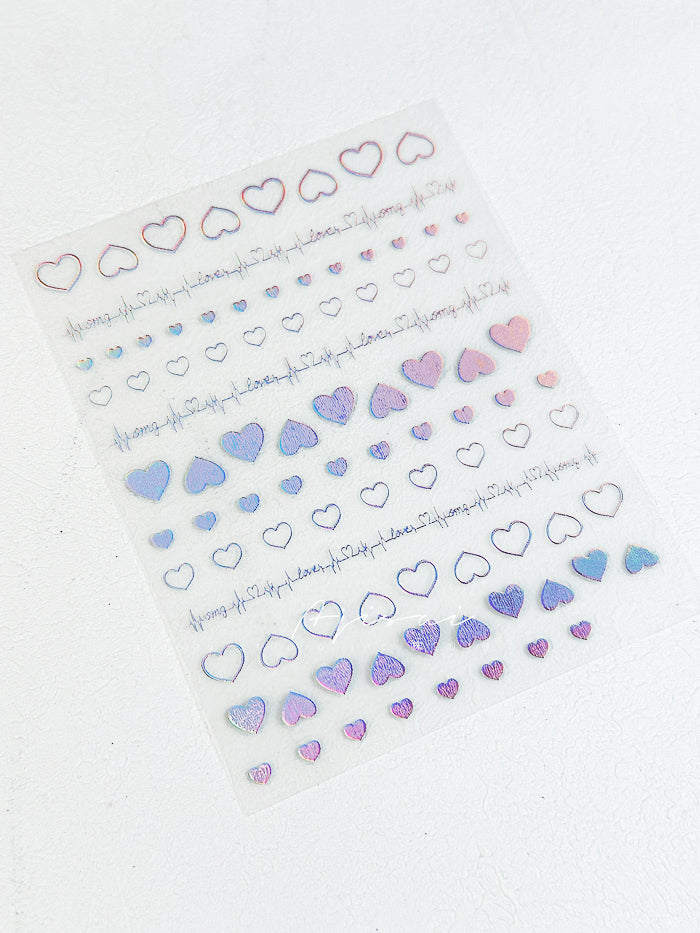 AJISAI Nail Sticker - Heart 2024 Collection
