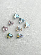 AJISAI Premium Crystal Pointed-back Sweet Heart Collection 8x10mm