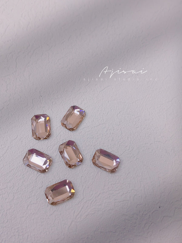 AJISAI Luxury Crystal Flatback Emerald - 8*5.5mm