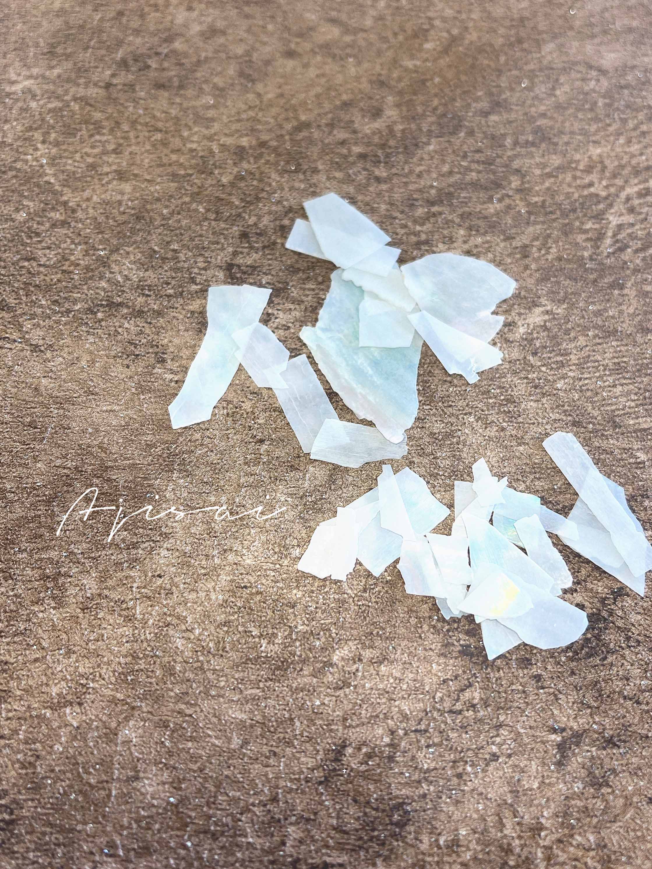 AJISAI Nail Art - White Thin Shell Slice [NO extra discount]