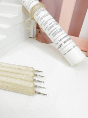 Dual-Ended Nail Art Point Drill Drawing Brush