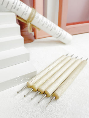 Dual-Ended Nail Art Point Drill Drawing Brush
