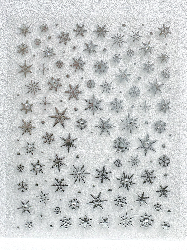 AJISAI Nail Sticker - Crystal Snow