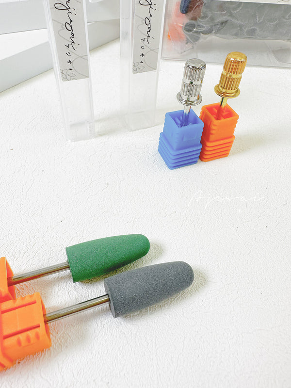 AJISAI Nail Tools - Nail Polishing Kit Sponge Drill Bits Mandrel Sanding Band