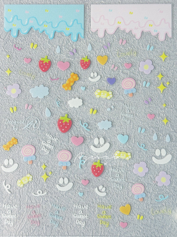 Nail Sticker Have A Sweet Day