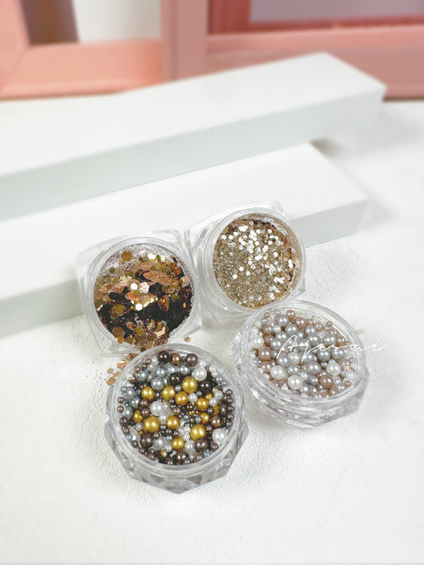 AJISAI Nail Accessories - Lunar New Year Maillard Style Lucky Box