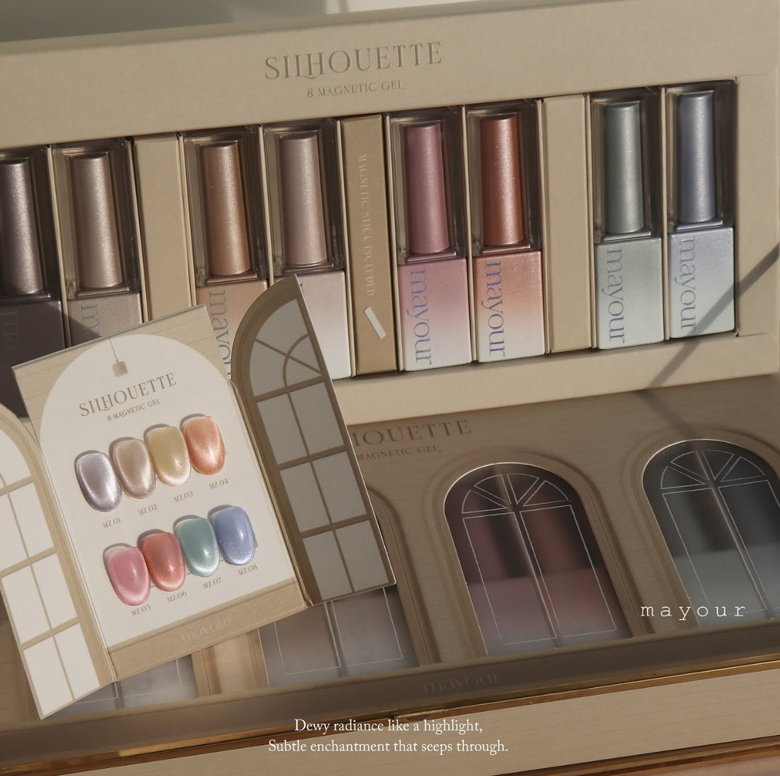 Mayour Silhouette Collection - 8 Magnetic Colour Set