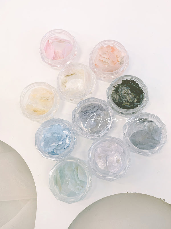AJISAI Nail Art Set - Morandi Shell Collection