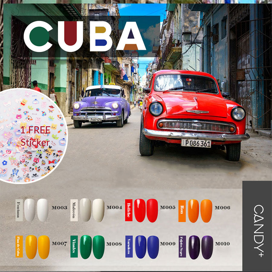 CANDY+ Cuba Series - 8 Colour Gel [NO extra discount]