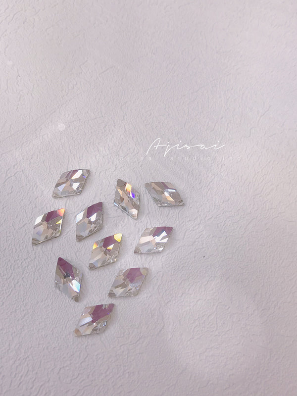 AJISAI Luxury Crystal Flatback Rhombus - 10*6mm
