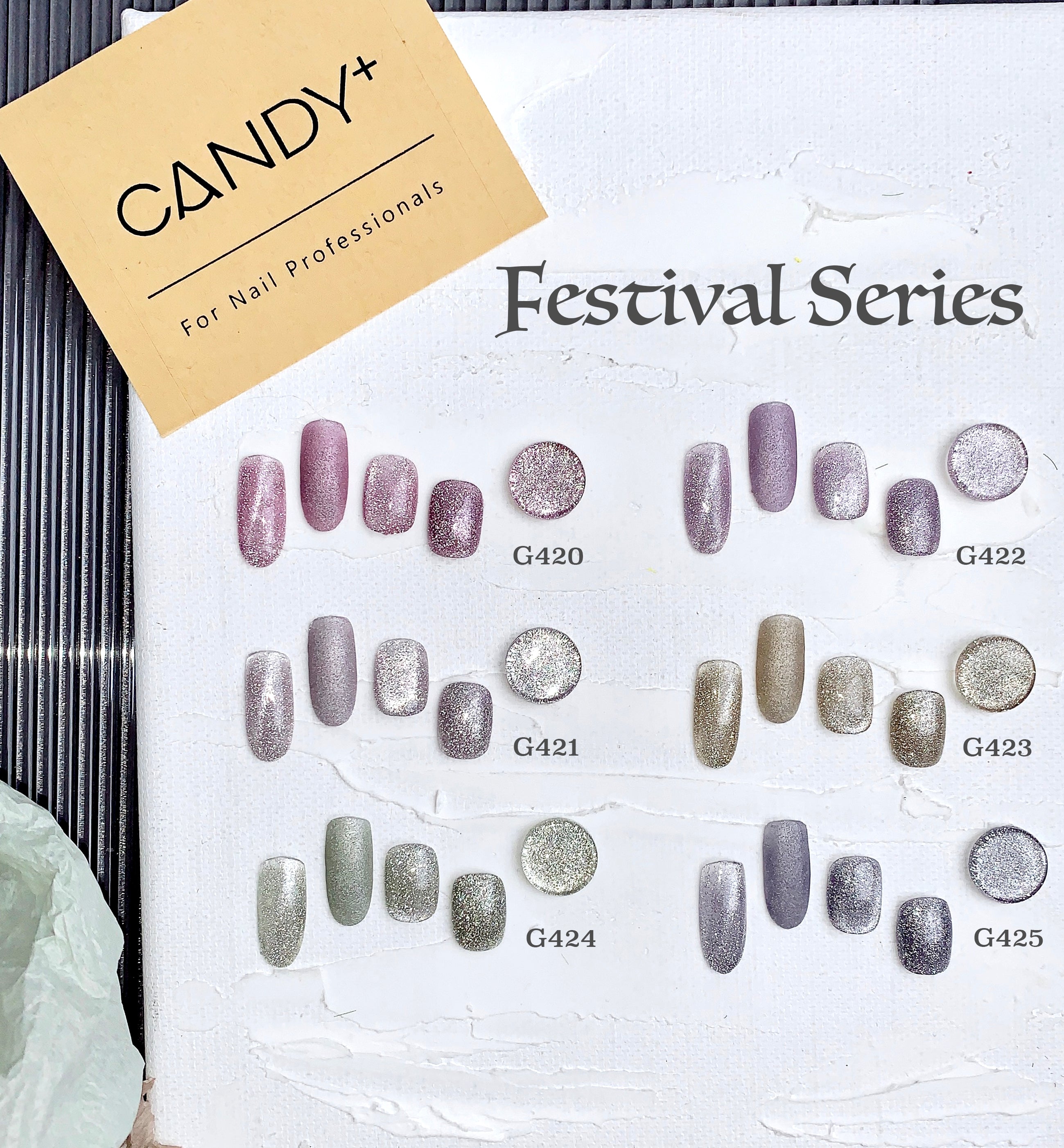 CANDY+ Festival Flash Series - 6 Magnetic Colour Gel