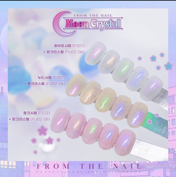 Fgel Moon Crystal Gel - 5 Glitter Colour Set