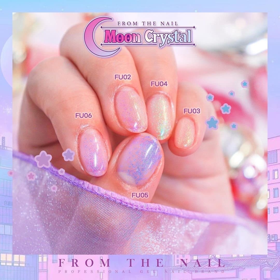 Fgel Moon Crystal Gel - 5 Glitter Colour Set