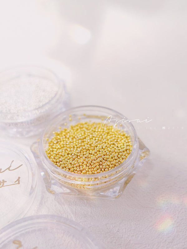 AJISAI Nail Accessories Caviar Beads Metal Rivet